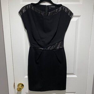 The Kooples Black Size 6 Cocktail Pocket Mini Dress Hopla Stretch Baddie Dark